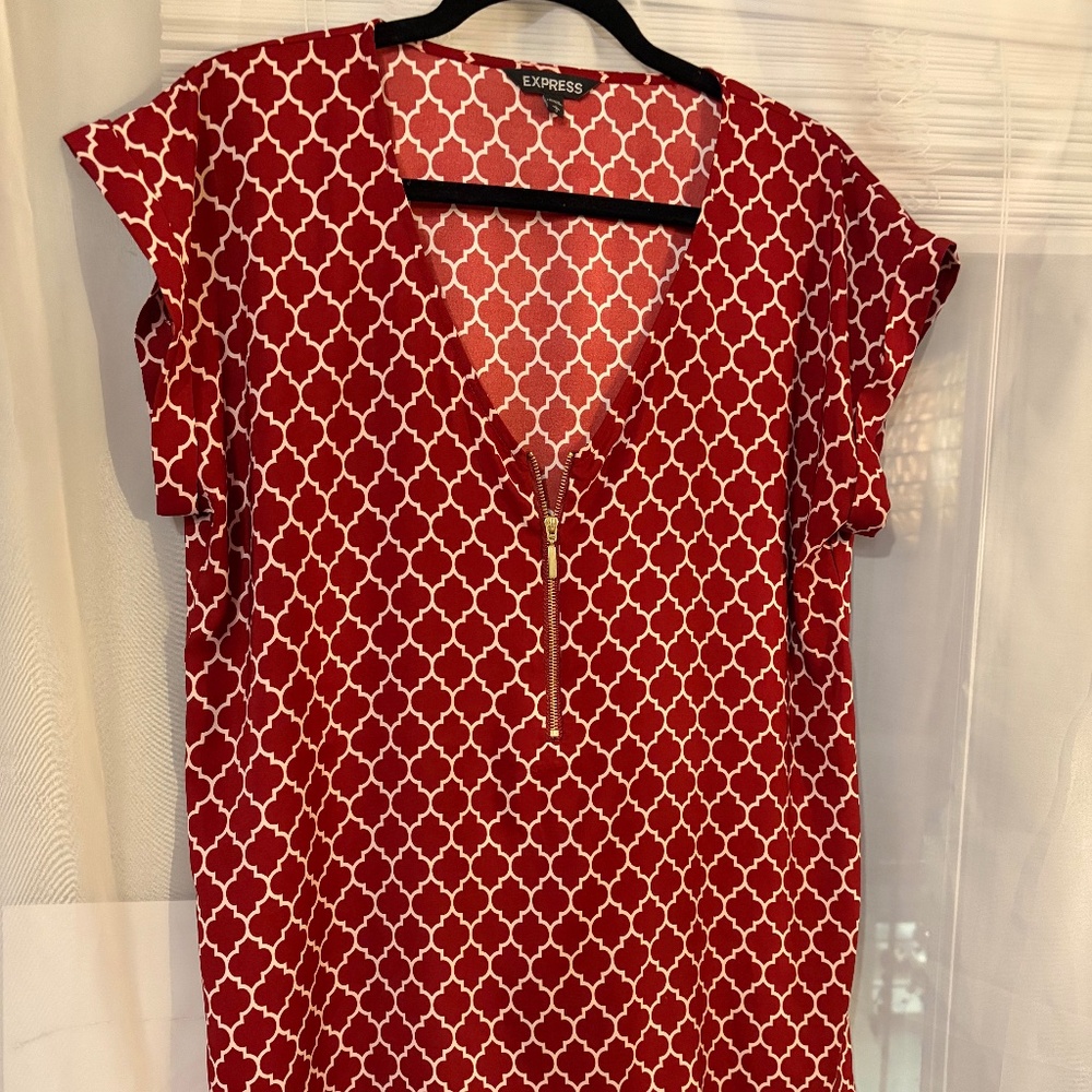 Express Burgundy Blouse XL